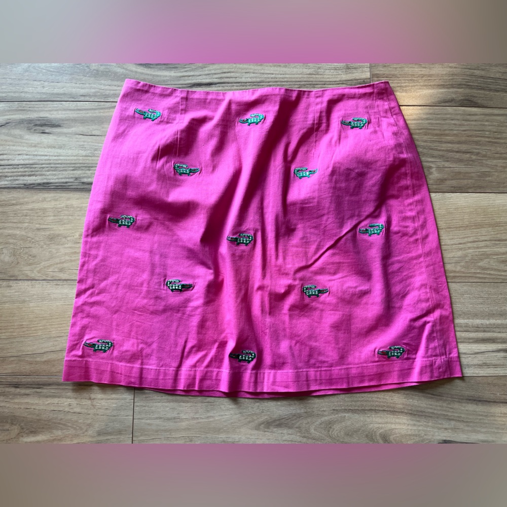 Alligator Embroidered Skirt by Lilypod